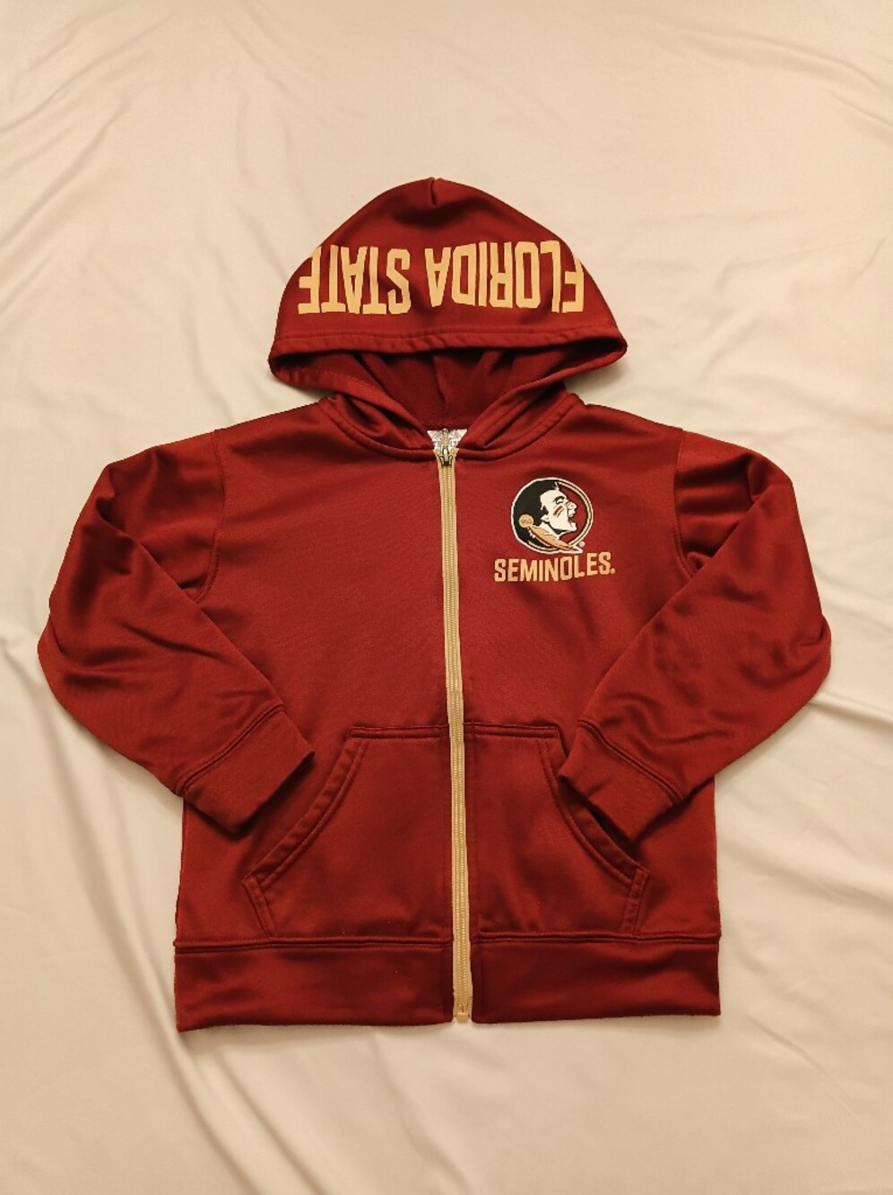 Rivalry Threads Florida State Seminoles Boys Garnet And Gold Hoodie Size 6/7